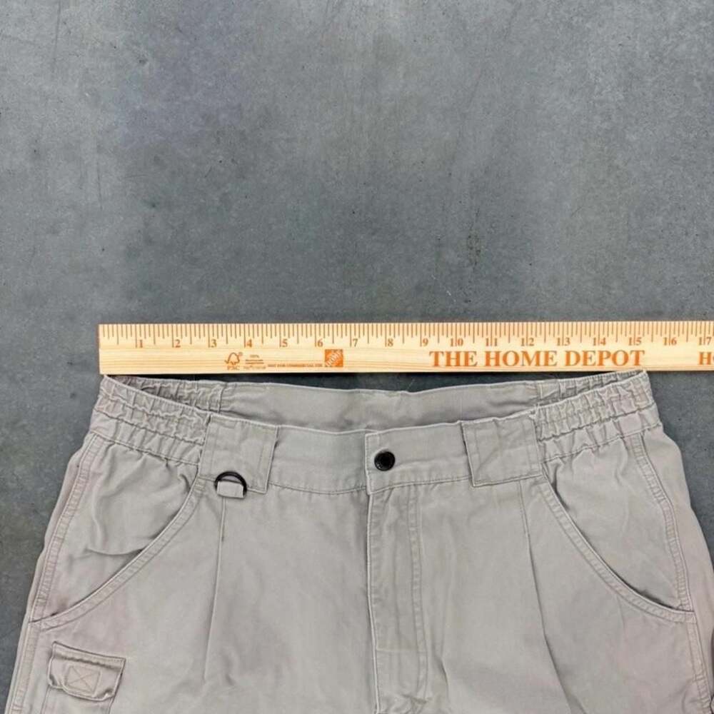 Cabela's Y2K Baggy Utility Cargo Work Pants Beige Mens Size 34 - Picture 5 of 8